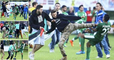 [Bóng Đá] Cầu thủ Israel bị tấn công ngay trên sân