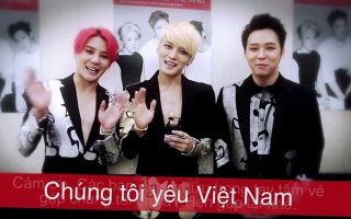 3 vị thần Á Đông JYJ gửi lời chào thân thiện đến Việt Nam