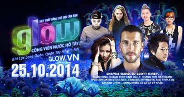 Cùng Shayne Ward tham gia lễ hội Glow Hà Nội 2014
