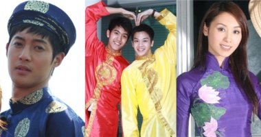 Ngắm sao châu Á duyên dáng trong tà áo dài Việt Nam