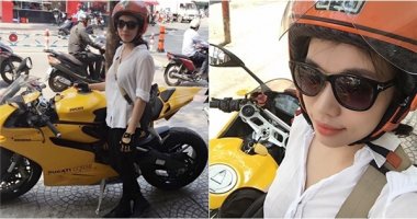 Cô gái xinh đẹp lướt Ducati gây "bão" giữa Sài Gòn