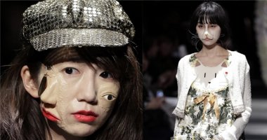 Những màn hóa trang nổi da gà ở Tokyo Fashion Week