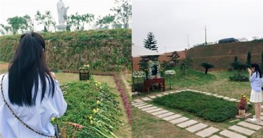 Chi Pu thành kính viếng mộ hai vị cố nhạc sĩ Thanh Tùng, Trần Lập