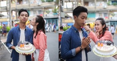 “Hot boy” bánh giò Đình Hiếu "nhắng nhít" bên Jun Vũ tại phim trường