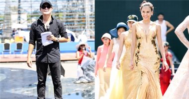 MC Anh Tuấn đội nắng chạy chương trình cùng 40 thí sinh Hoa hậu