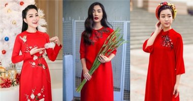 Đầu Xuân rực rỡ với áo dài đỏ như mỹ nhân Việt để may mắn cả năm!