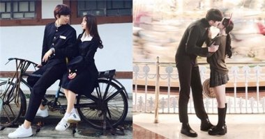 Cặp "đũa lệch" xứ Hàn bỗng nổi tiếng nhờ những bức ảnh lãng mạn