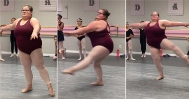 Cảm phục niềm đam mê ballet của cô gái có thân hình "khủng long"