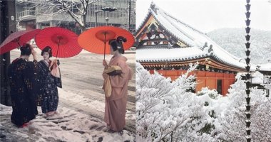 Ngắm Kyoto đẹp đắm đuối ma mị giữa bốn bề tuyết trắng bao phủ