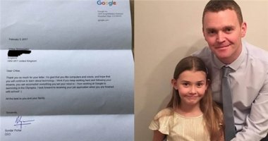 Bất ngờ với cách CEO Google phản hồi lá thư xin việc của cô bé 7 tuổi