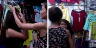 Xôn xao clip nữ sinh bị bắt tụt quần giữa chợ vì ăn cắp đồ