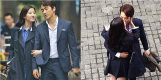 Song Seung Hun và Lưu Diệc Phi tình tứ hôn nhau trên phố