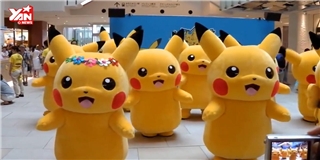 Tập đoàn pikachu làm "náo loạn" một góc khu thương mại