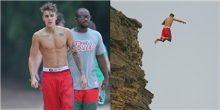 Nhảy từ vách núi xuống biển, Justin Bieber bị rách màng nhĩ