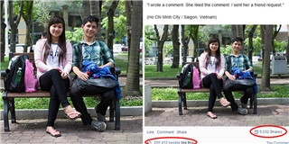Bức ảnh cặp đôi trẻ Việt gây bão like trên mạng quốc tế