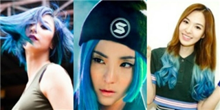 Những nữ thần tượng Hàn hút hồn với mái tóc màu xanh