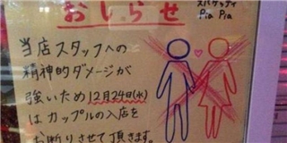 Chuyện lạ: Nhà hàng không phục vụ các cặp đôi vì sợ nhân viên tủi thân