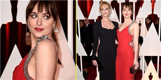 Sao 50 sắc thái nổi bật cùng mẹ tại thảm đỏ Oscar 2015