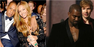  Phản ứng hài hước của vợ chồng Beyonce khi Kanye West xông lên sân khấu