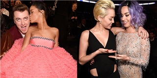 Miley Cyrus và Katy Perry  cùng “khoe” vòng 1 cực hài hước tại Grammy