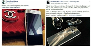 Sao Việt đồng loạt “rước” Galaxy S6 edge về nhà