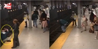 Người đàn ông dũng cảm cứu người trên đường ray tàu điện ngầm
