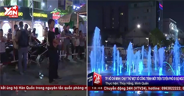 Ngắm nhạc nước trên phố đi bộ đầu tiên ở Việt Nam