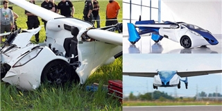 Xe hơi bay gặp tai nạn nghiêm trọng khi thử nghiệm