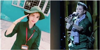 Ngắm sao Việt giản dị trong trang phục áo lính