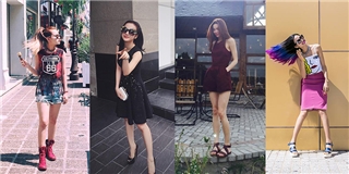 Thích thú trước street style đa sắc màu của sao và hot girl Việt