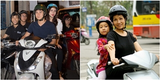 Thích thú với hình ảnh sao Việt giản dị đi xe máy
