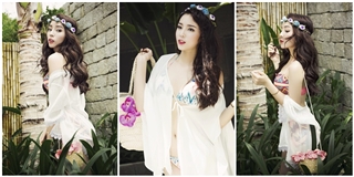 Hoa hậu Kỳ Duyên khoe dáng nuột nà với bikini