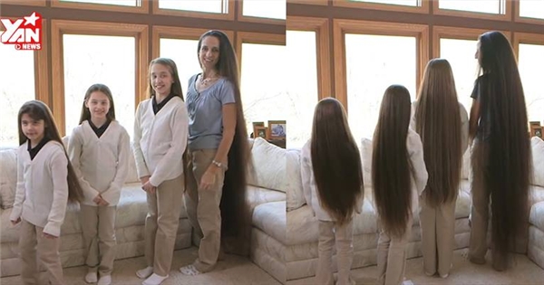 Gặp gỡ gia đình "Công chúa tóc dài" ngoài đời thật