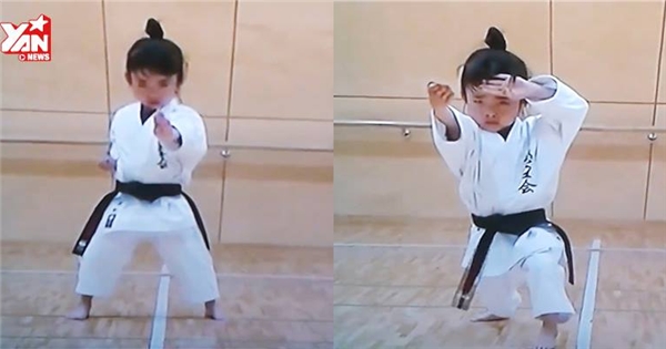 Tròn mắt với bé gái đánh karate giỏi hơn cả người lớn