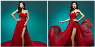 Lệ Quyên chọn sắc đỏ cho đêm chung kết Miss Grand International 2015