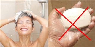 Tắm nhiều bằng xà phòng khiến cơ thể bị tổn hại?