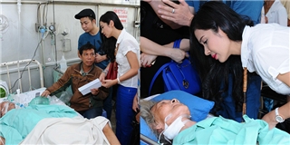 Việt Trinh, Quách Tuấn Du giản dị thăm bệnh nhân ung thư 