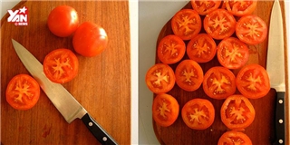5 cách cắt cà chua siêu nhanh, siêu dễ