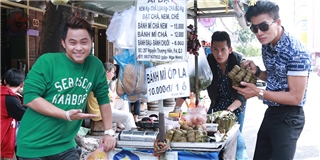 Hiếu Nguyễn và trai đẹp hội ế đẩy xe bánh mì đi bán dạo