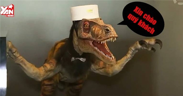 Lạ lùng khủng long làm lễ tân khách sạn tại Nhật Bản