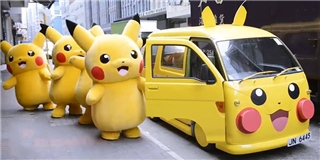 Binh đoàn Pikachu diễu hành trên đường phố đầy ngộ nghĩnh