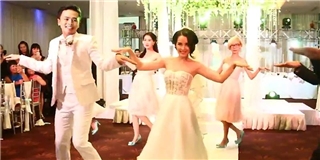 Thích thú với màn nhảy flashmob của Văn Anh - Tú Vi trong lễ cưới