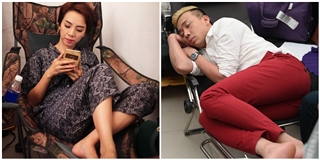 Bật cười với tư thế ngủ “khó đỡ” của Thu Trang và Trấn Thành