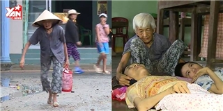 Rơi nước mắt với mẹ già 92 tuổi nuôi 2 con bị bại liệt