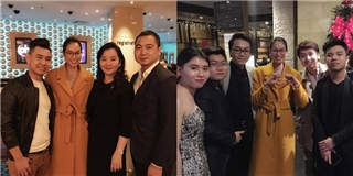 Phạm Hương tươi tắn đi ăn cùng bạn bè sau chung kết HHHV 2015