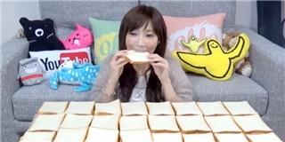 Hot girl ăn tạp Nhật Bản trở lại với thử thách ăn 100 miếng bánh mì