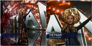 Phạm Hương mặc áo dài đẹp rạng ngời trên sân khấu Miss Universe 2015