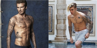 Justin Bieber khoe dáng chuẩn không thua David Beckham