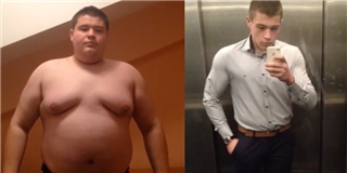 Giảm 60kg sau 1 năm, chàng béo hoá thành hot boy lực lưỡng