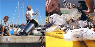 Ngạc nhiên trước “thùng rác biển” có thể thu thập rác cực nhanh